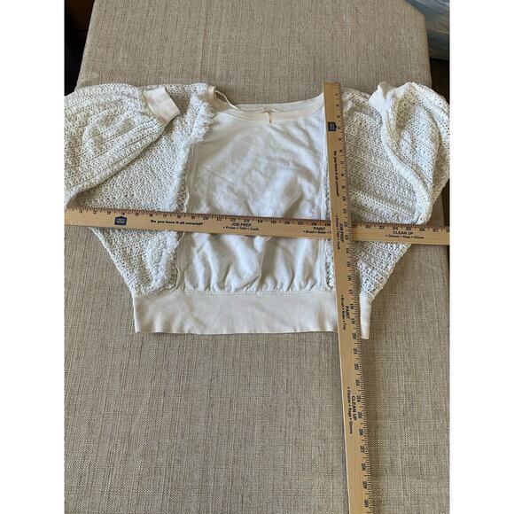 Free People Fringe Sweater White XS TP - Picture 5 of 10